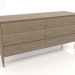 3d model Chest of drawers, oak veneer finish W (160x49.5x76.2 cm) - preview