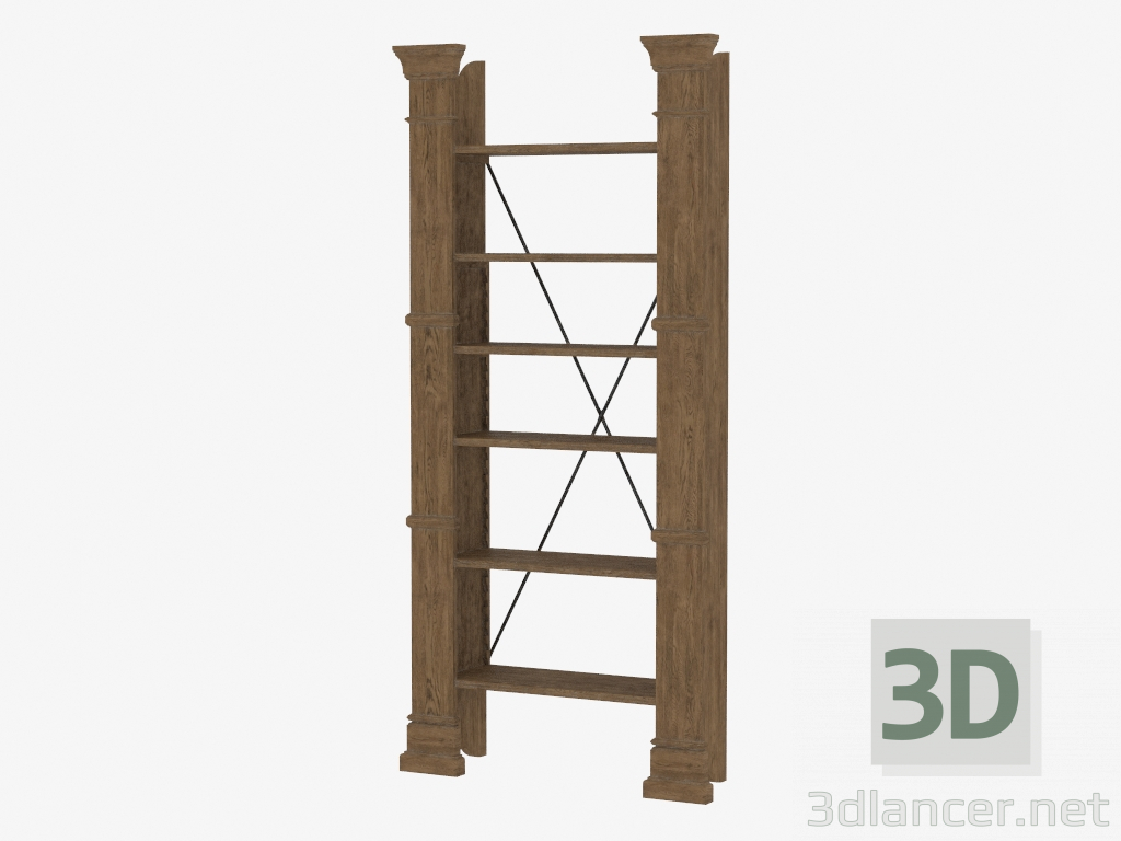 modèle 3D Rayonnage X-CROSS BOOKSHELF (8810.0001.44) - preview