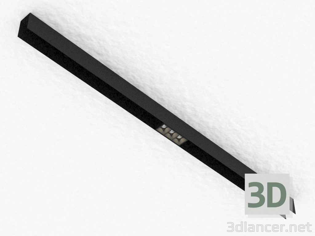 modello 3D La lampada a LED per la sbarra magnetica (DL18781_03M Nero) - anteprima