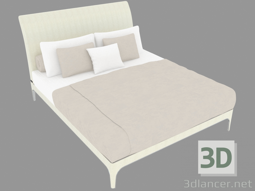 3D modeli Çift Kişilik Yatak Taylor (174x225x125) - önizleme