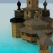 Modelo 3d Igreja de madeira - preview