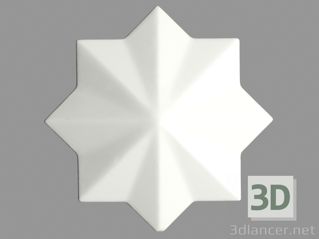 Modelo 3d Decoração de parede (F140) - preview