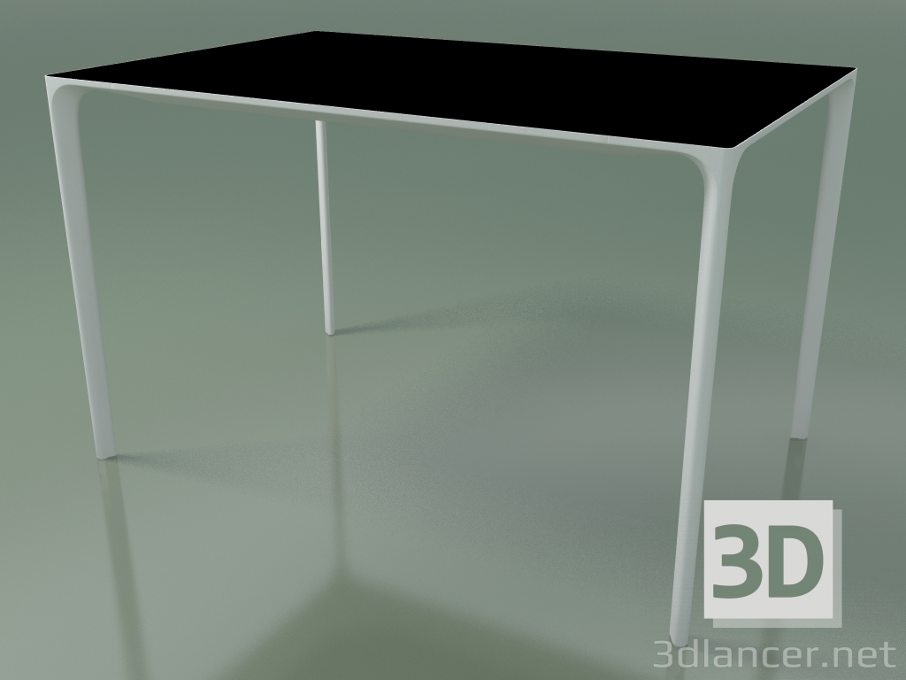 3D Modell Rechteckiger Tisch 0801 (H 74 - 79x120 cm, Laminat Fenix F02, V12) - Vorschau