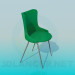 3d model Stool with a backrest - preview