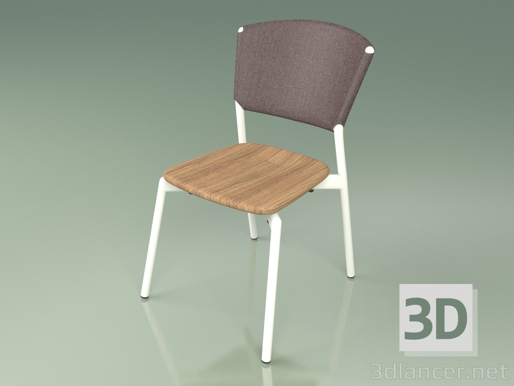 3D modeli Sandalye 020 (Metal Sütlü, Kahverengi) - önizleme