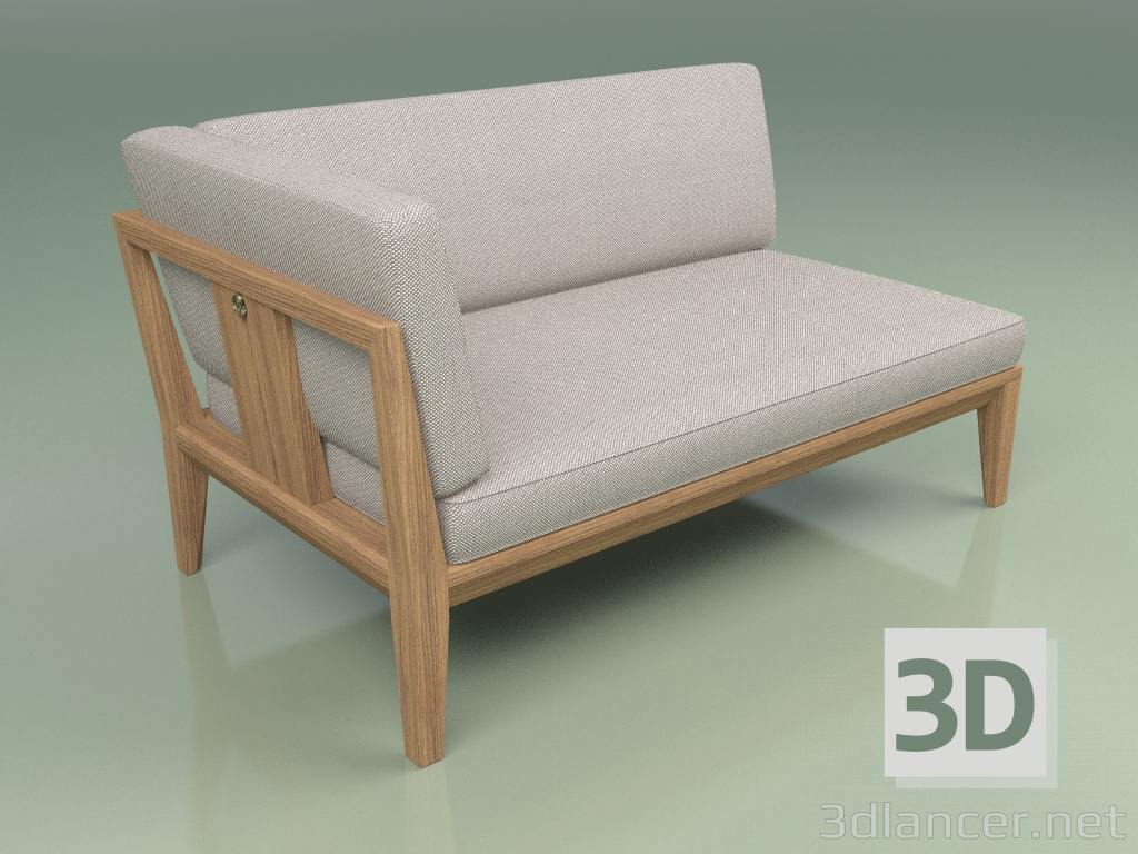 3d model Módulo sofá derecho 003 - vista previa