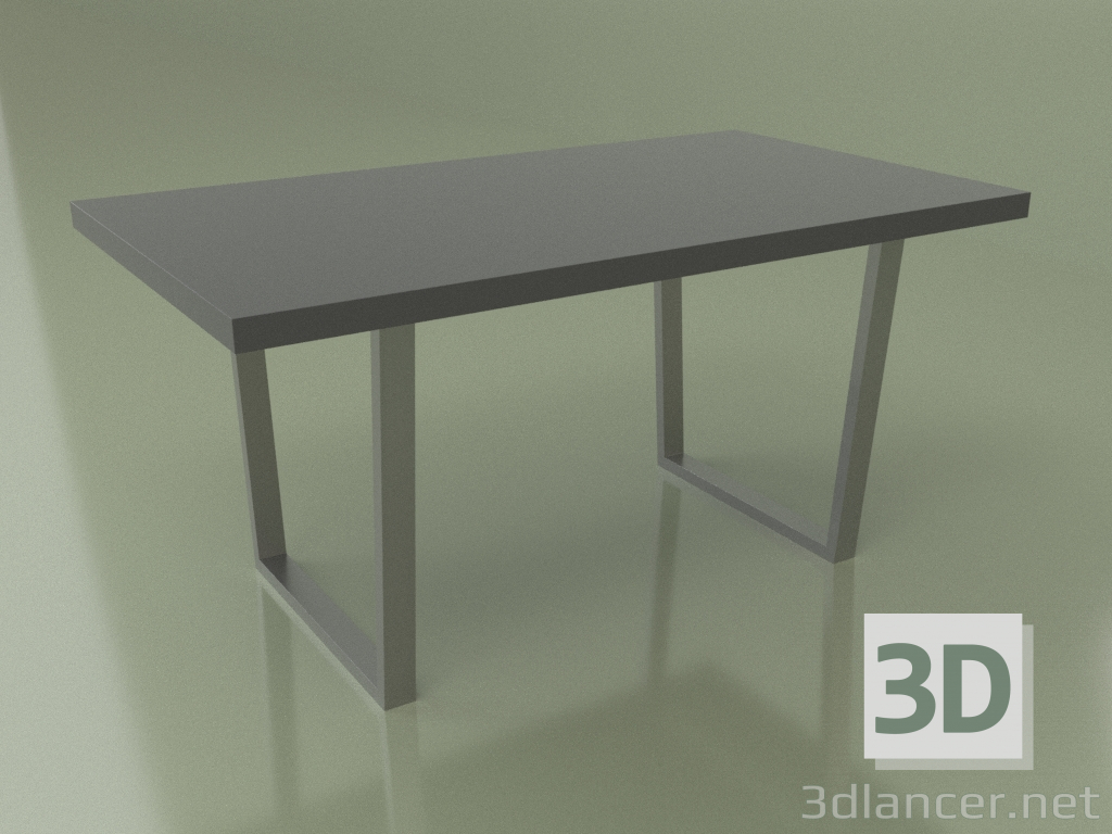 3D Modell Esstisch Modern (Anthrazit) - Vorschau