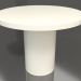 3d model Mesa de comedor DT 011 (D=1000x750, color plástico blanco) - vista previa