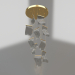 3d model Lior pendant gold (08035-10A,33) - preview