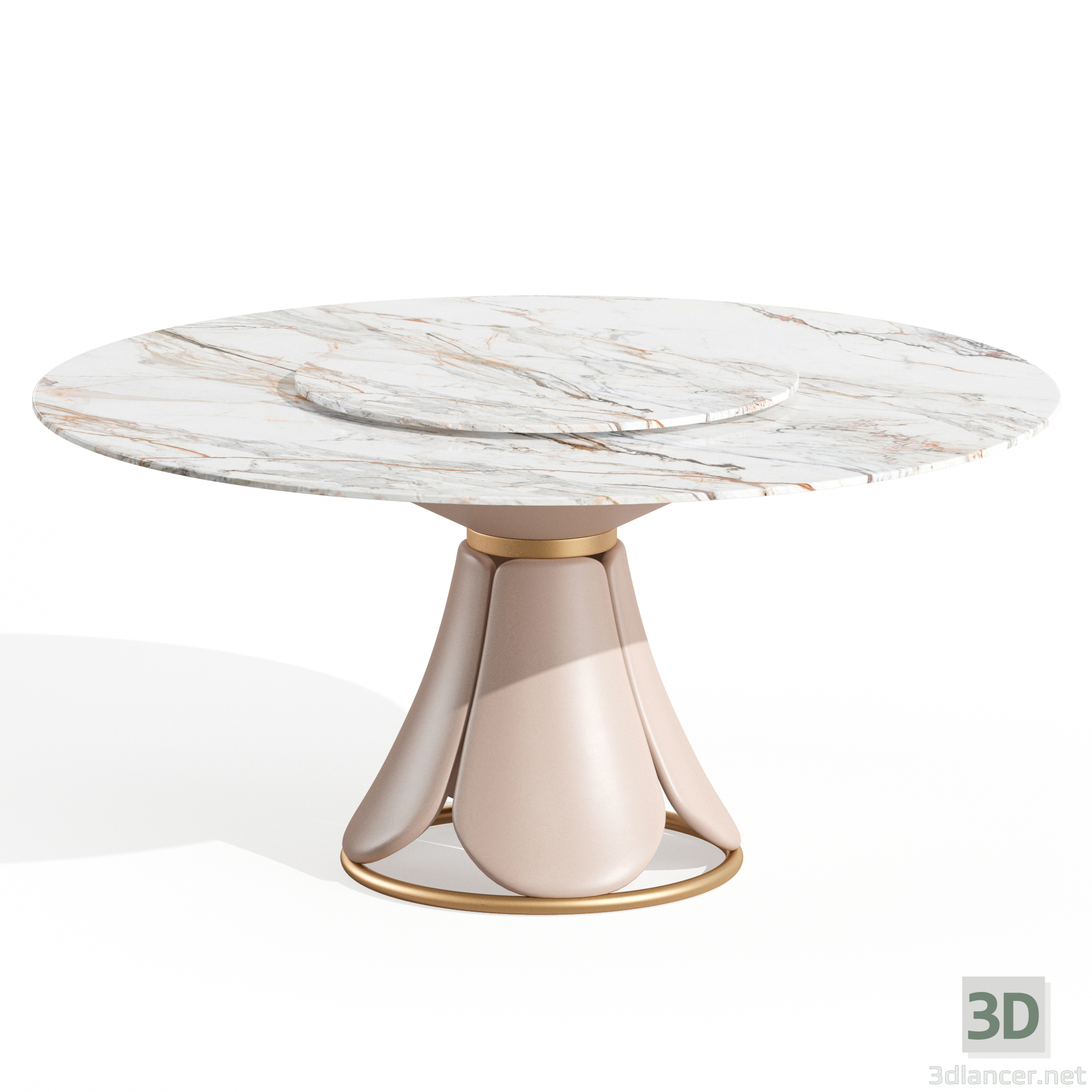 modello 3D di Sedia da pranzo Sedia Wingback Marrone comprare - rendering