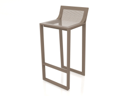 Tabouret haut avec dossier haut (Bronze)