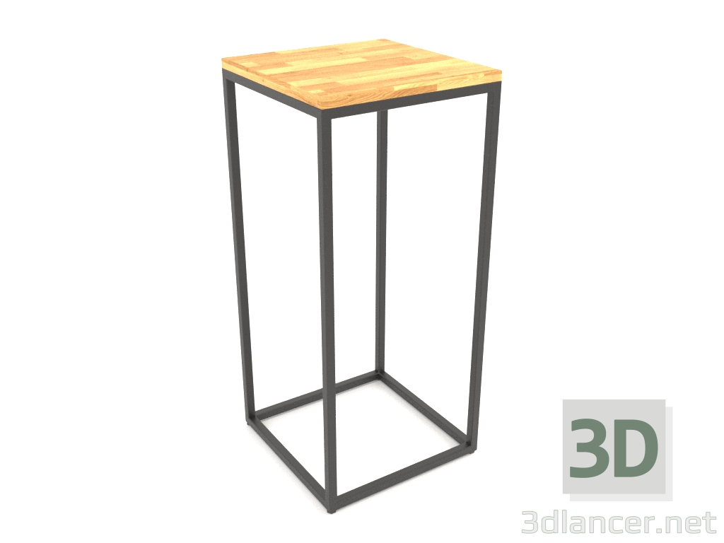 3d model Consola cuadrada (PISO DE MADERA, 40x40x86) - vista previa