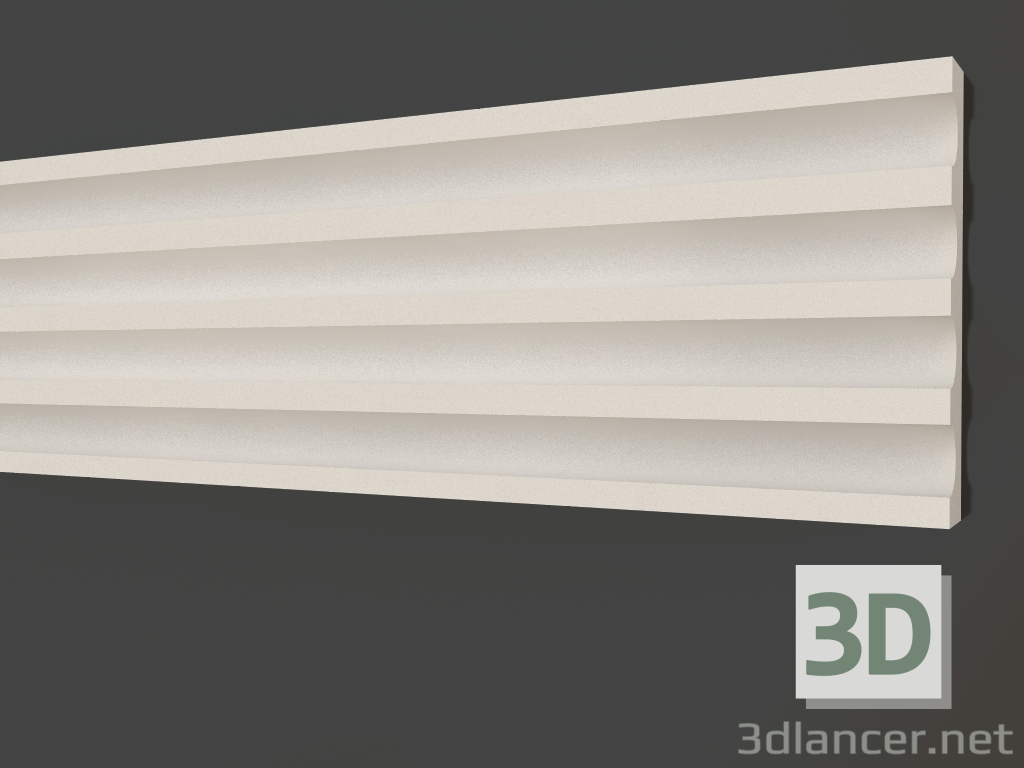 3d model Plaster molding LG 085 1 (150x24) - preview