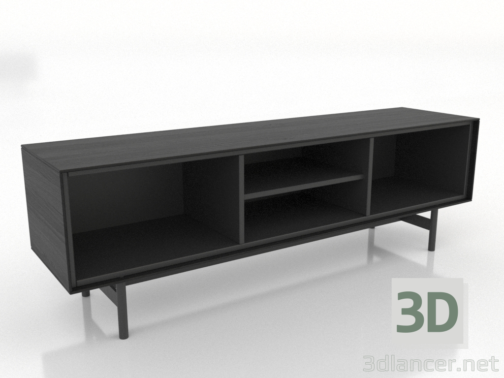 Modelo 3d Móvel de TV 3 1450 mm (preto RAL 9005) - preview Modelo 3d Móvel de TV 3 1450 mm (preto RAL 9005) - preview