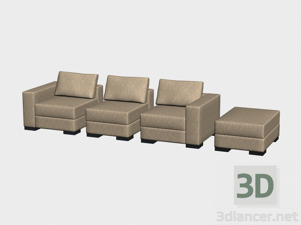 3D Modell Elemente Brabus Schlafsofa - Vorschau