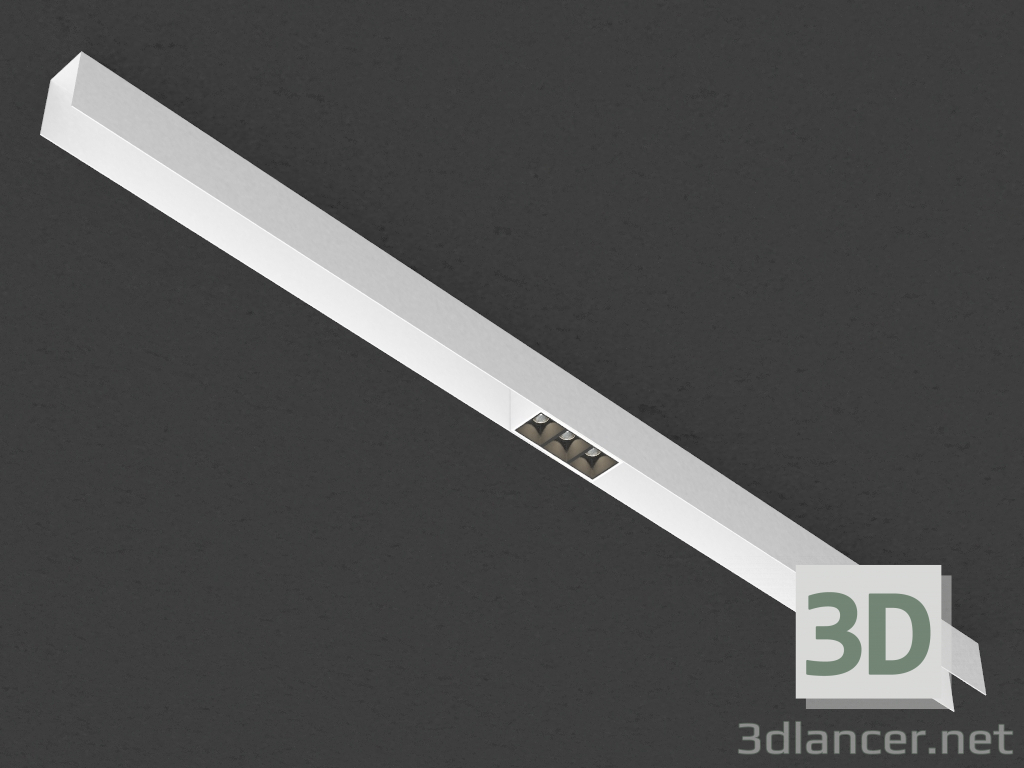 modello 3D La lampada a LED per la sbarra magnetica (DL18781_03M Bianco) - anteprima