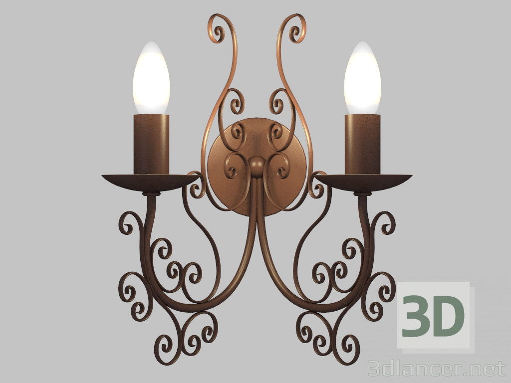 modèle 3D Sconce Riccio (1400-2W) - preview