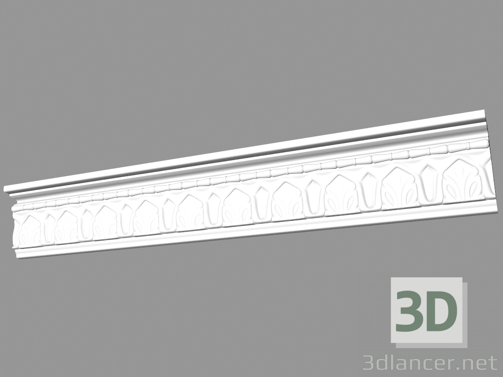 modello 3D Cornicione sagomato (КФ17) - anteprima