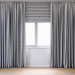 3d Curtains with Roman curtain (V-ray + Corona) model buy - render