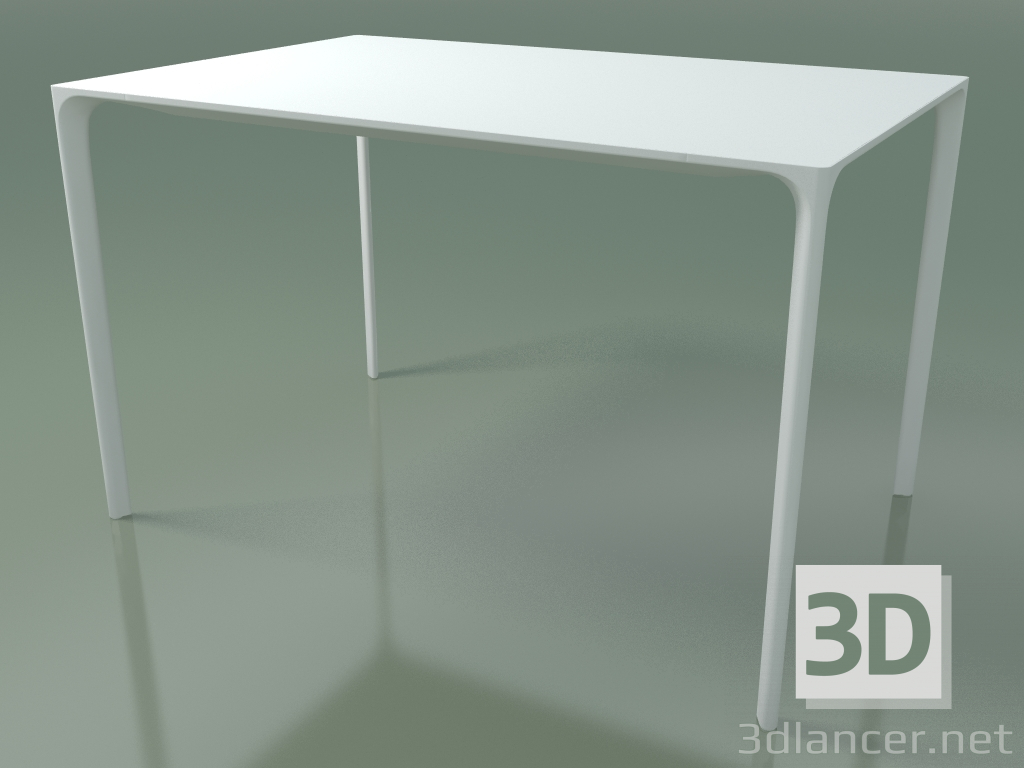 modèle 3D Table rectangulaire 0801 (H 74 - 79x120 cm, stratifié Fenix F01, V12) - preview