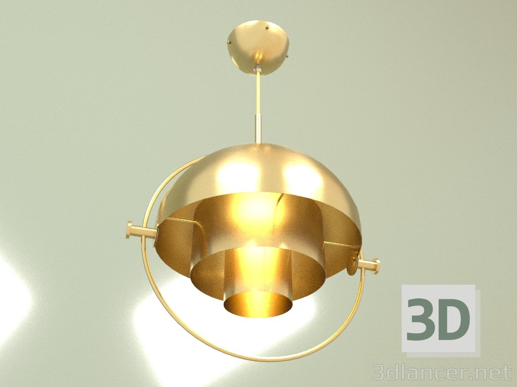 Modelo 3d Luminária pendente Tobias (latão) - preview