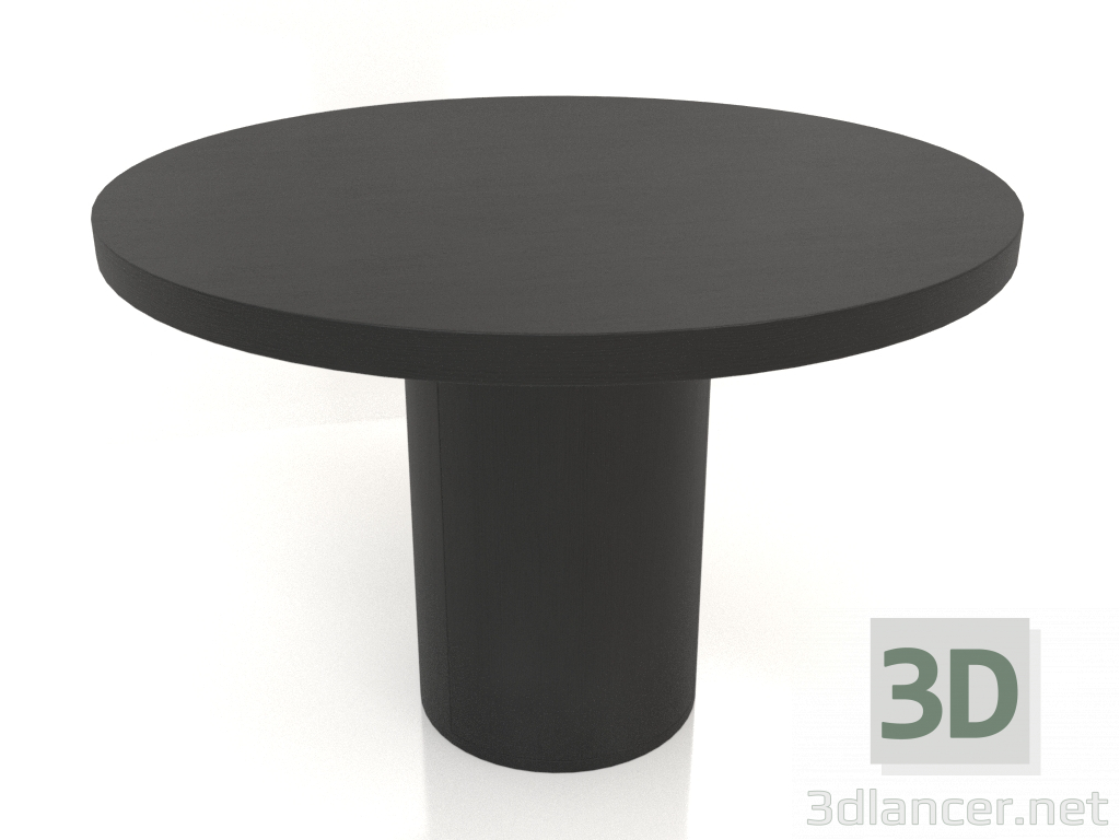 3d model Dining table DT 011 (D=1100x750, wood black) - preview