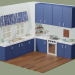 3d low poly kitchen model buy - render