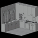 modello 3D di cucina low poly comprare - rendering