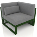 3d model Modular sofa, section 6 right, high back (Bottle green) - preview