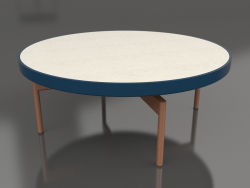 Runder Couchtisch Ø90x36 (Graublau, DEKTON Danae)