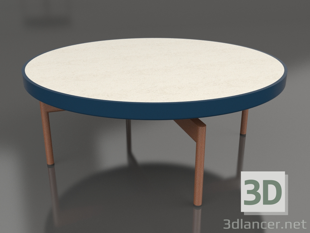 3D Modell Runder Couchtisch Ø90x36 (Graublau, DEKTON Danae) - Vorschau