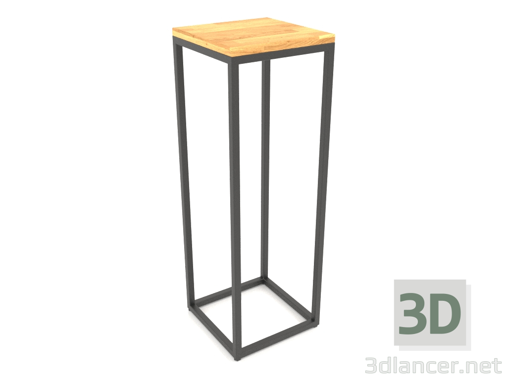 3d model Consola cuadrada (PISO DE MADERA, 30x30x86) - vista previa