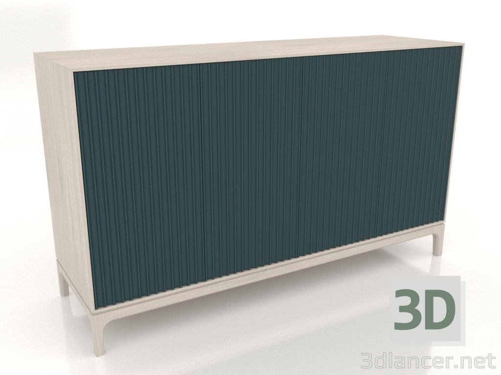 3d model Mueble de TV FARGO con fachadas fresadas 1600x500x950 mm (ola marina, roble blanqueado, opción 2) - vista previa 3d model Mueble de TV FARGO con fachadas fresadas 1600x500x950 mm (ola marina, roble blanqueado, opción 2) - vista previa
