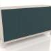 3d model Mueble de TV FARGO con fachadas fresadas 1600x500x950 mm (ola marina, roble blanqueado, opción 2) - vista previa