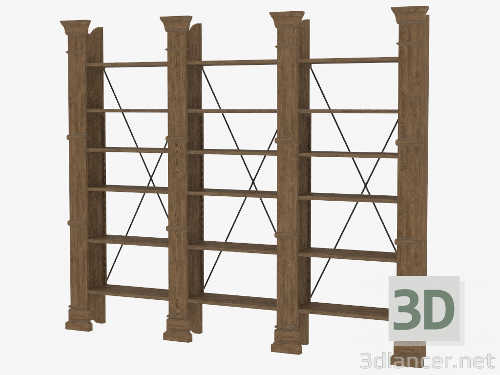 modello 3D Scaffalature X-CROSS TRIPLA SCAFFALE (8810.0001.116) - anteprima