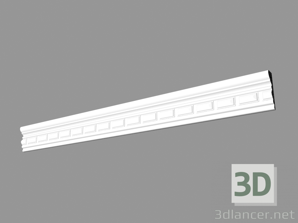 modello 3D Cornicione sagomato (КФ18) - anteprima