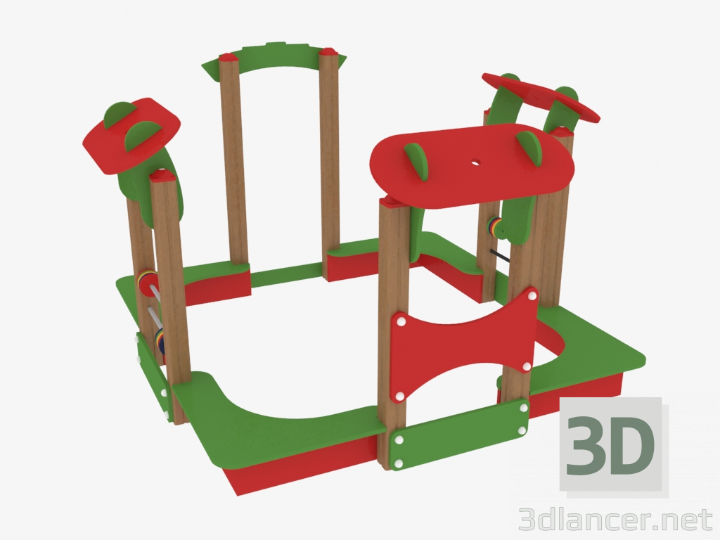 3d модель Дитяча ігрова пісочниця (5301) – превью