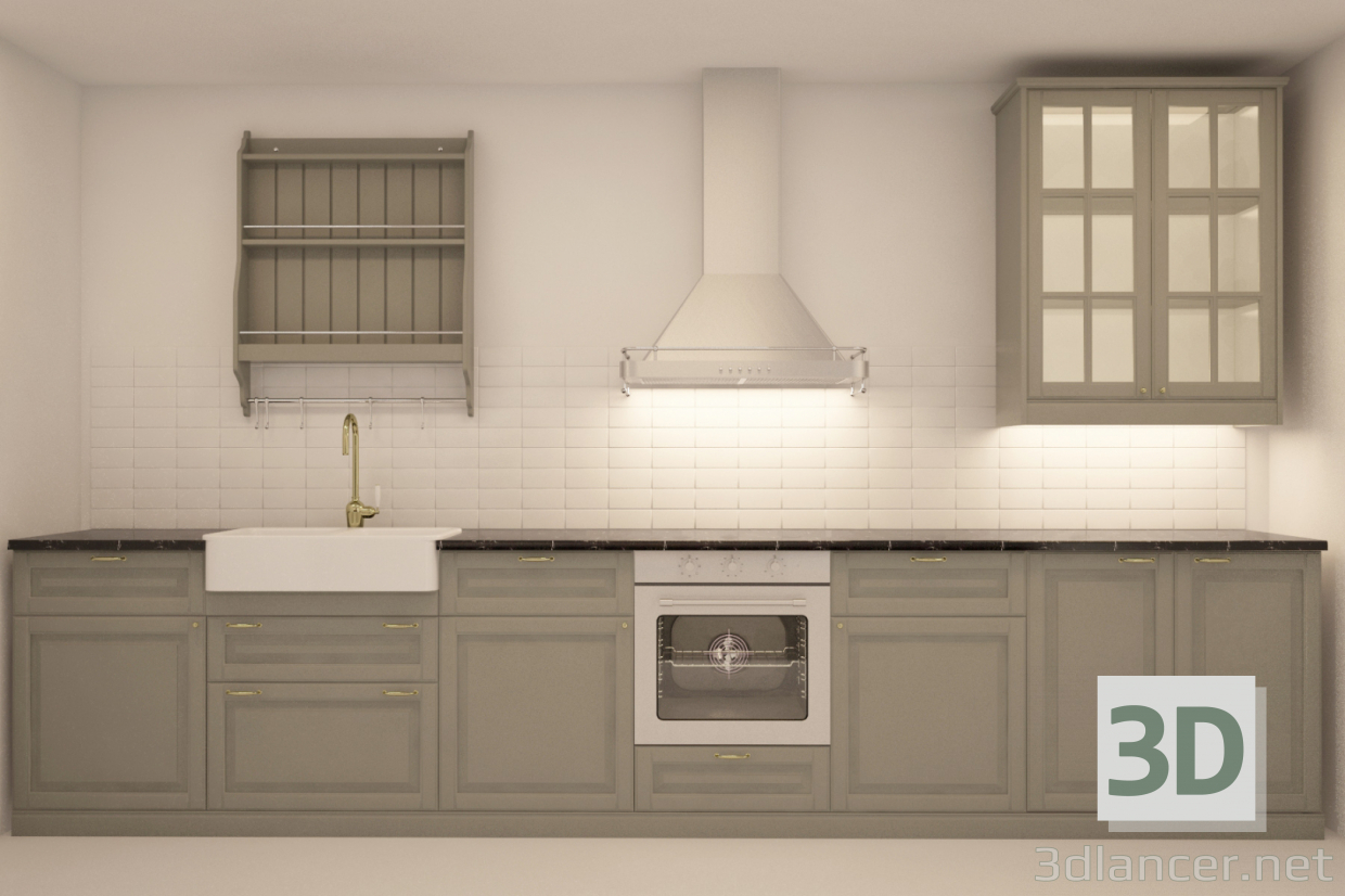 modello 3D di Cucina Budbin comprare - rendering