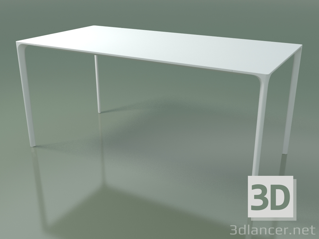 3d model Mesa rectangular 0802 (H 74 - 79x160 cm, laminado Fenix F01, V12) - vista previa