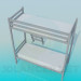 3d model Bunk bed with ladder - preview