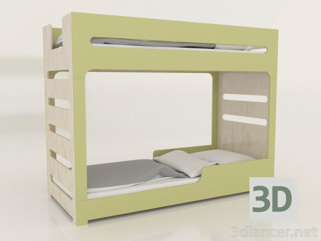 modello 3D Letto a castello MODE F (UDDFA2) - anteprima