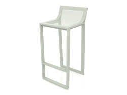 Tabouret haut avec dossier haut (Gris ciment)