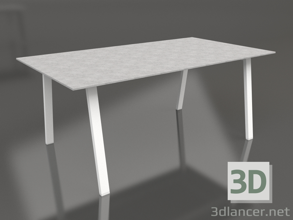 3D modeli Yemek masası 180 (Beyaz, DEKTON) - önizleme