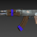 modèle 3D de ancien AK-47 acheter - rendu