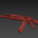 3D eski AK-47 modeli satın - render