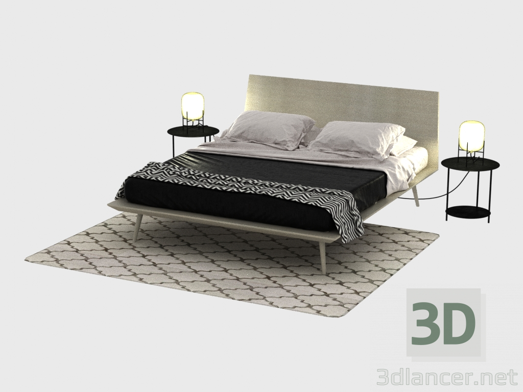 modello 3D Letto - anteprima