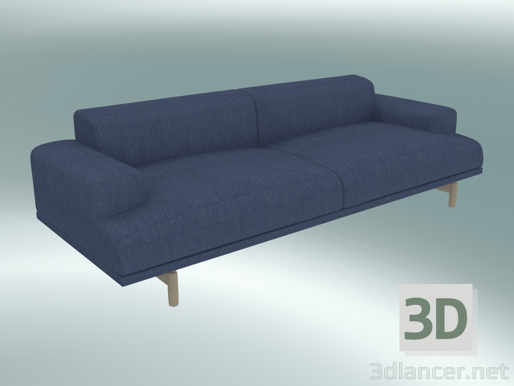 3d model Sofá triple Compose (Fiord 771) - vista previa