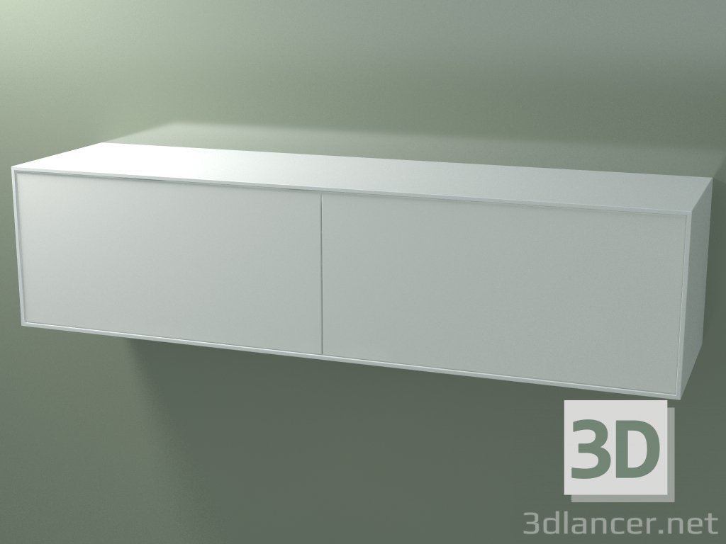 3d model Caja doble (8AUGВB03, Glacier White C01, HPL P01, L 192, P 50, H 48 cm) - vista previa