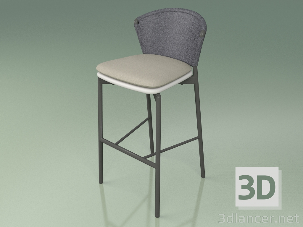 Modelo 3d Banqueta de barra 050 (cinza, fumaça de metal, resina de poliuretano cinza) - preview