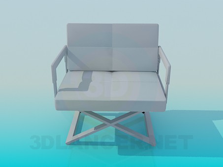 3d model Wide armchair - preview